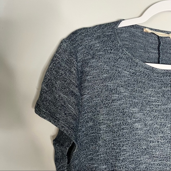 SOFT SURROUNDINGS Summer Maxi Dress M Blue Knit Short Sleeve Pockets. - Picture 2 of 7